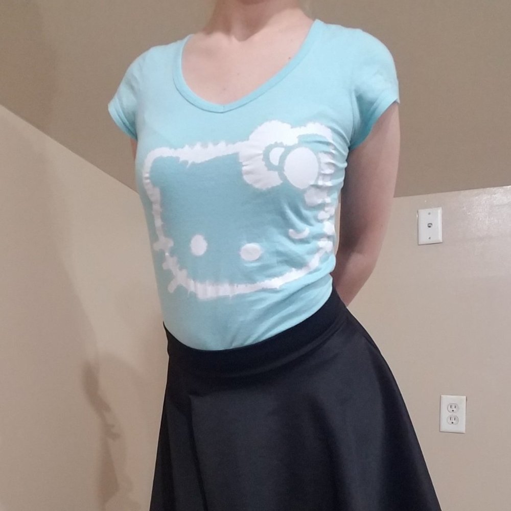 Light Blue Hello Kitty Sanrio shirt